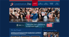 Desktop Screenshot of constitutionday.com